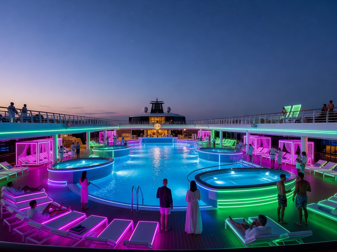 French and Italian Riviera party cruise mega vessel